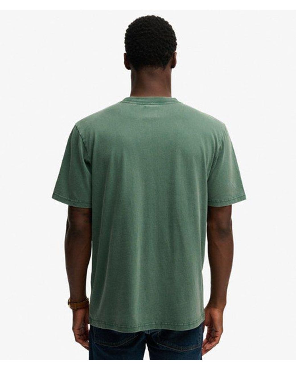 Superdry Green Roadside Trade Loose T-Shirt for men