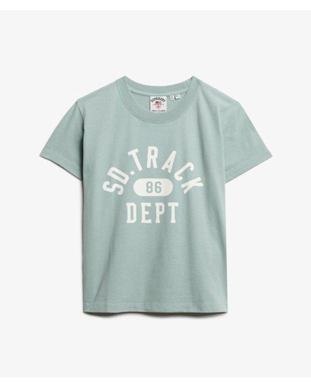 Superdry Gray & Co Athletic Graphic Fitted T-shirt