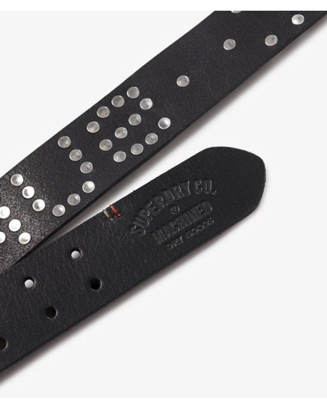 Superdry Black & Co Studded Belt