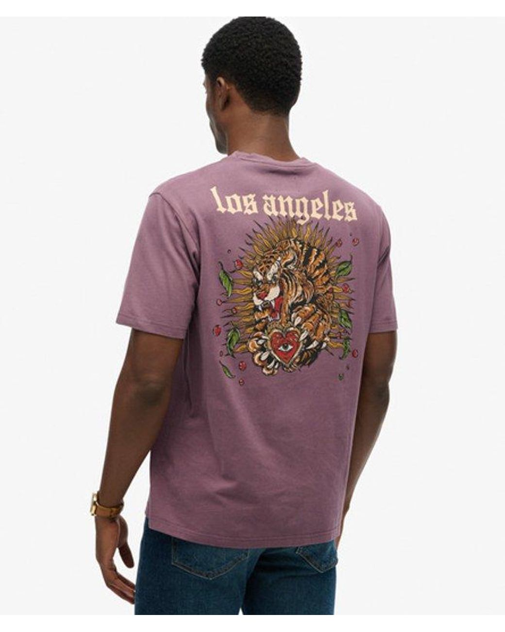 Superdry Purple & Co Tattoo Loose T-shirt for men