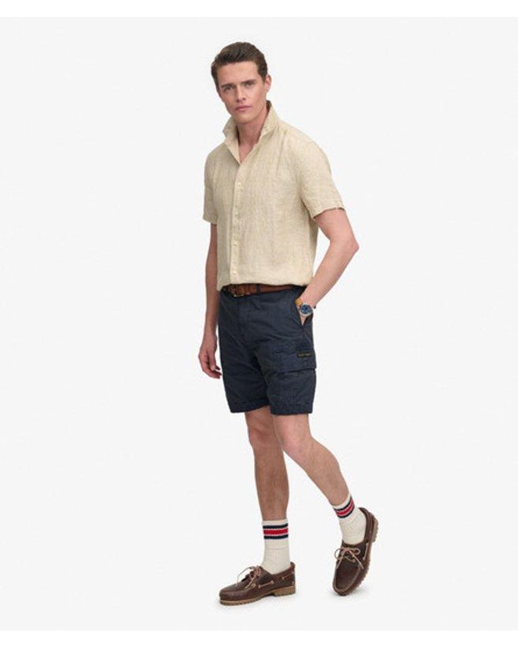 Superdry Blue & Co Ripstop Light Cargo Shorts for men