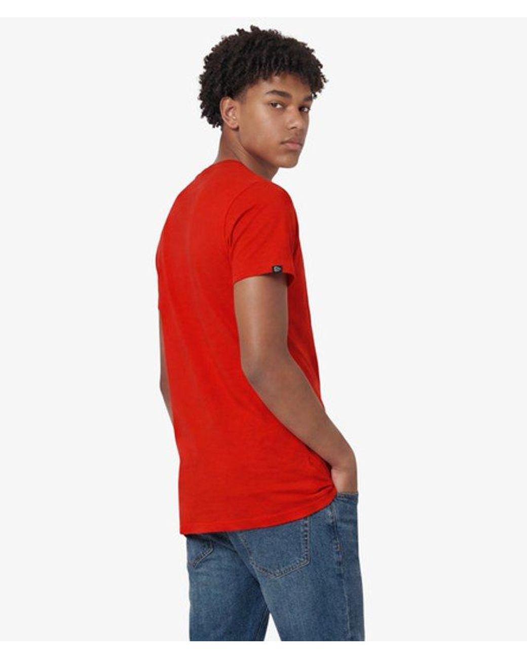 Superdry Red & Co Essential Stacked Logo Embroide for men