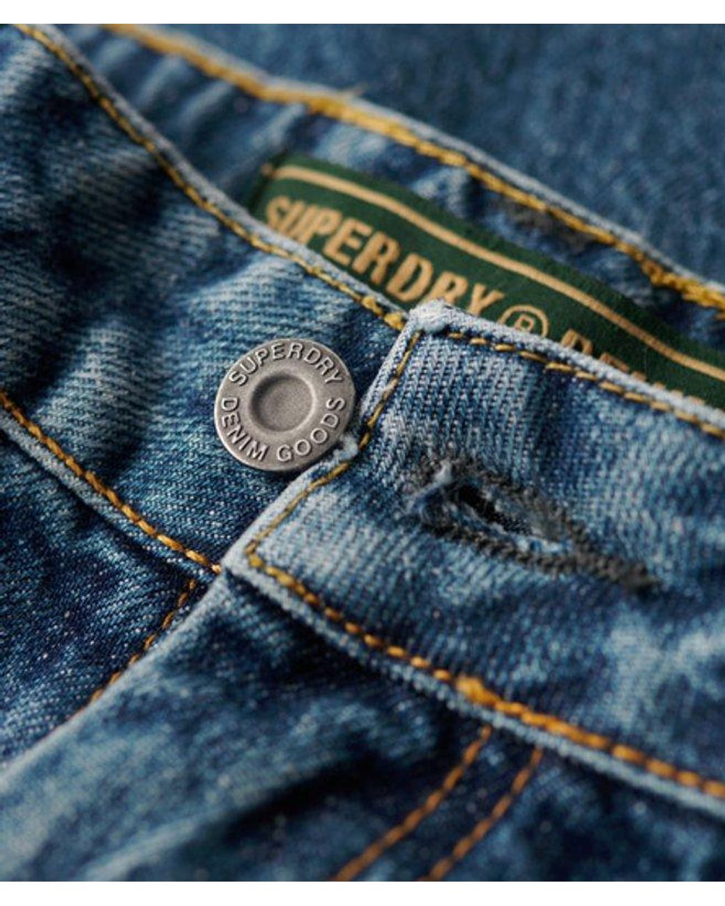 Superdry Blue & Co Mid Rise Wide Leg Jeans