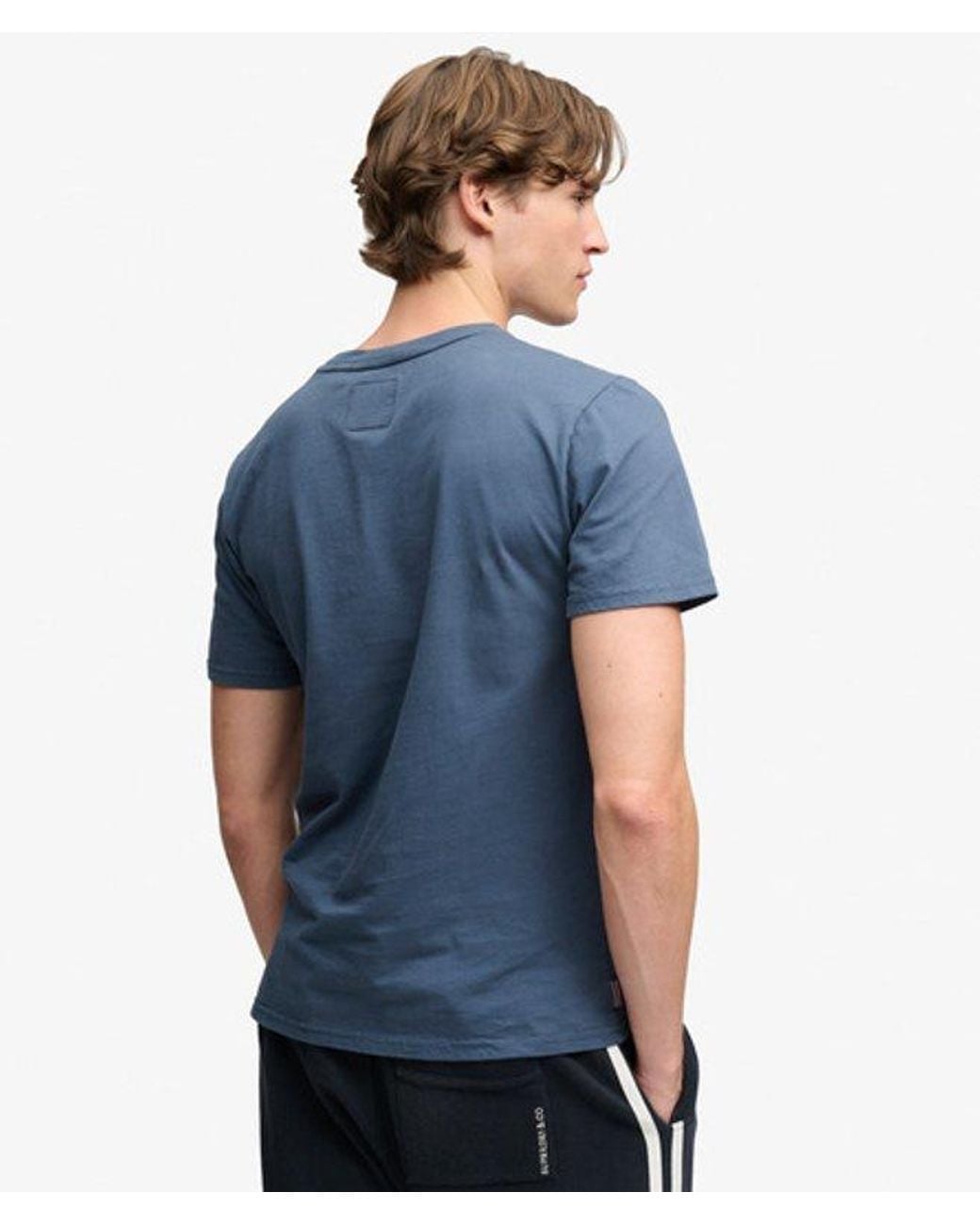 Superdry Blue & Co Athletic Tonal T-shirt for men