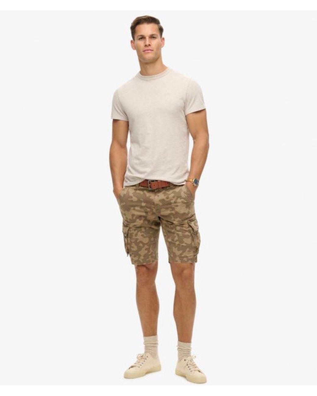 Superdry & Co Core Cargo Short Relaxed Pasvorm in het Natural voor heren