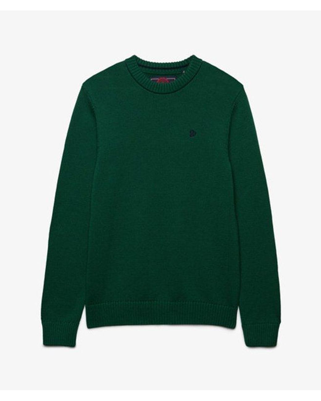 Superdry Green & Co Preppy Cotton Jumper for men