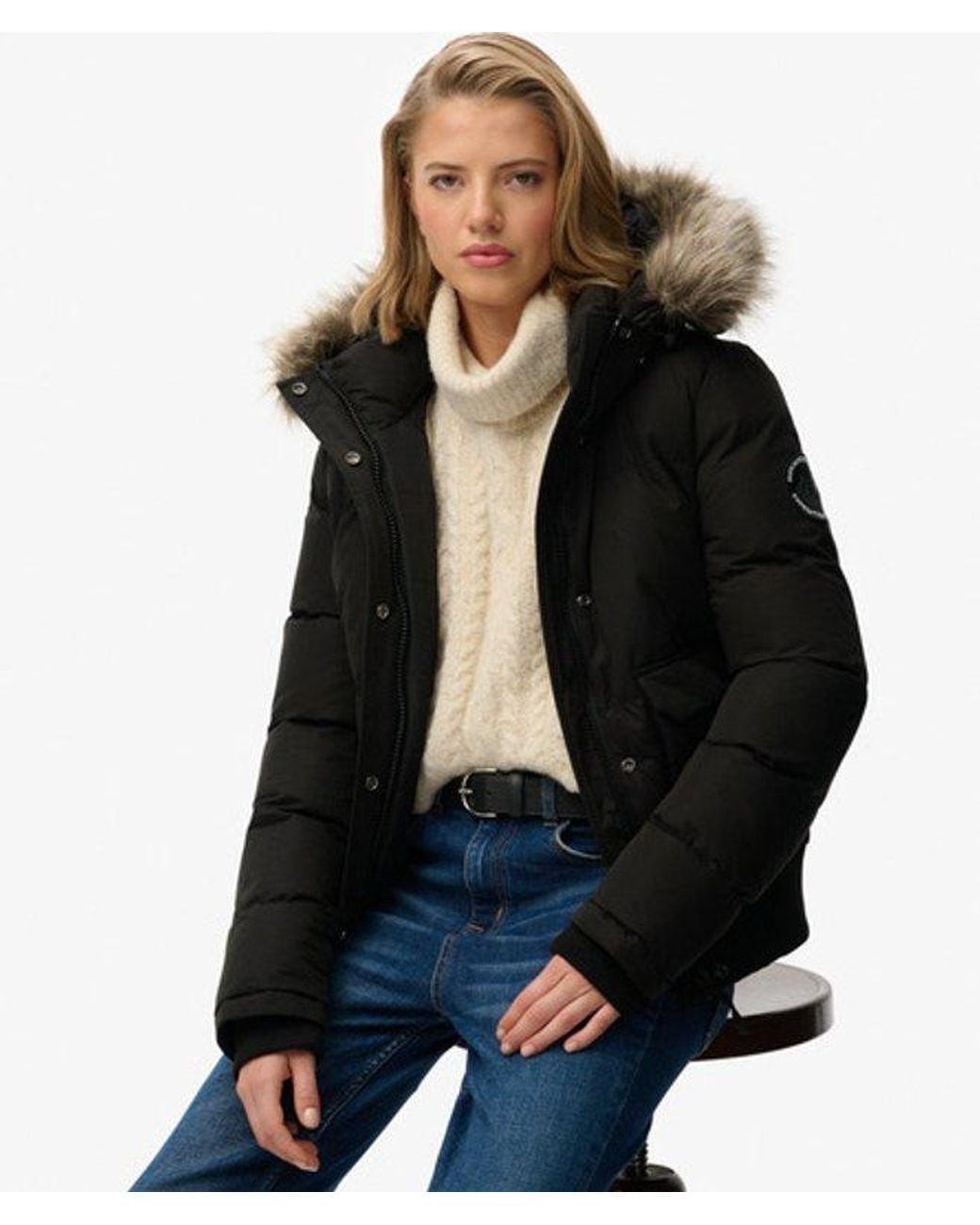 Superdry Blue & Co Everest Microfibre Ella Bomber Jacket