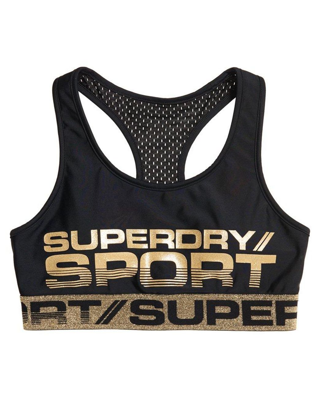 Superdry Essentials Graphic Sport-BH Kleidung & Accessoires Damen