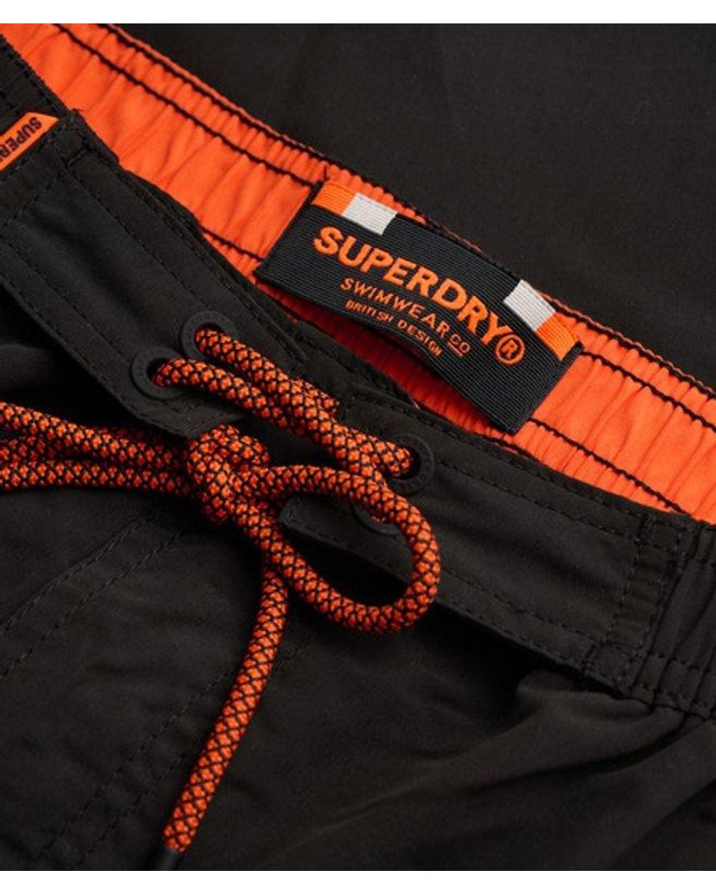 Superdry Black & Co Classic 19- Inch Logo Board Shorts for men
