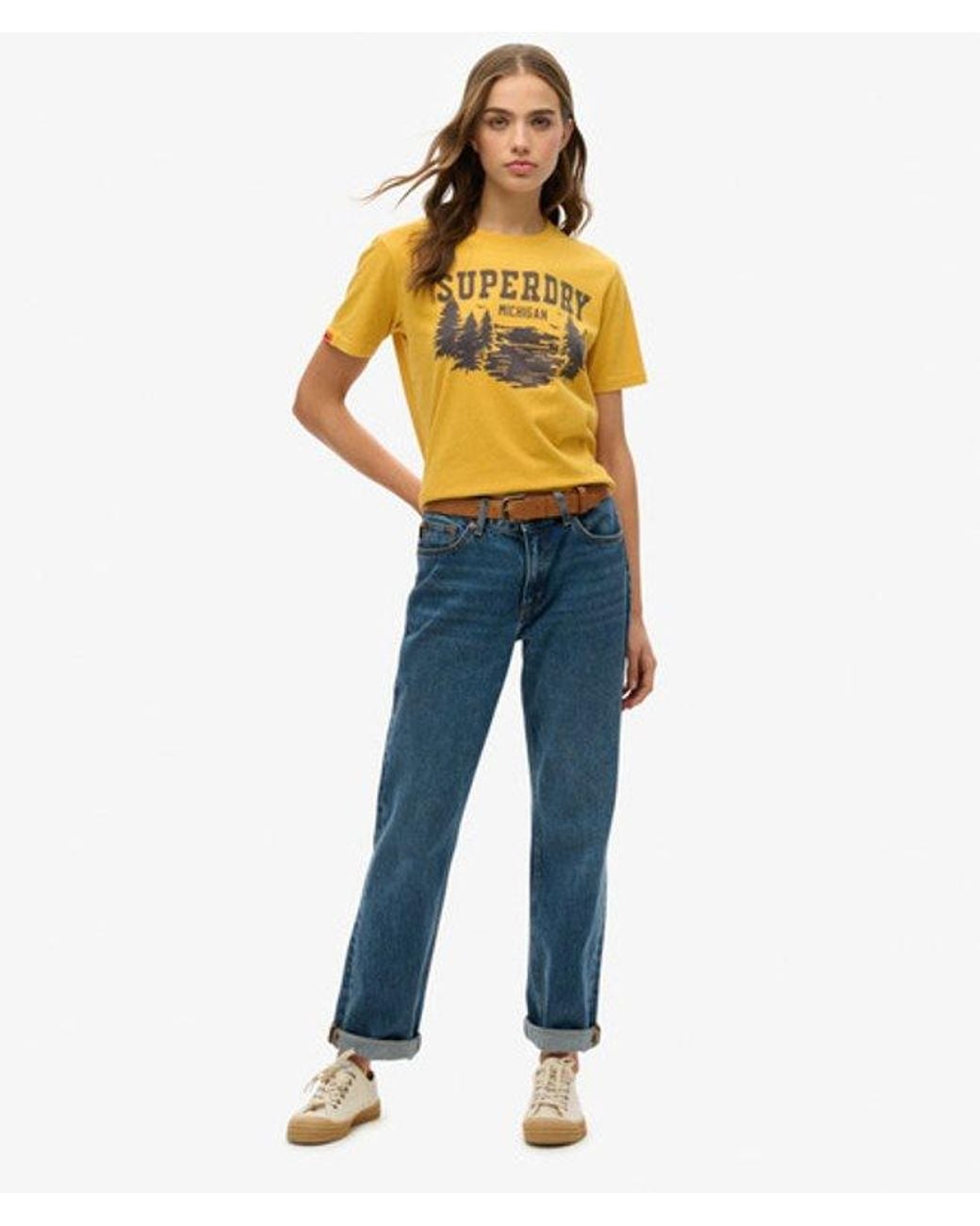 Superdry Yellow & Co Lo-fi Outdoor Mono Relaxed T-shirt