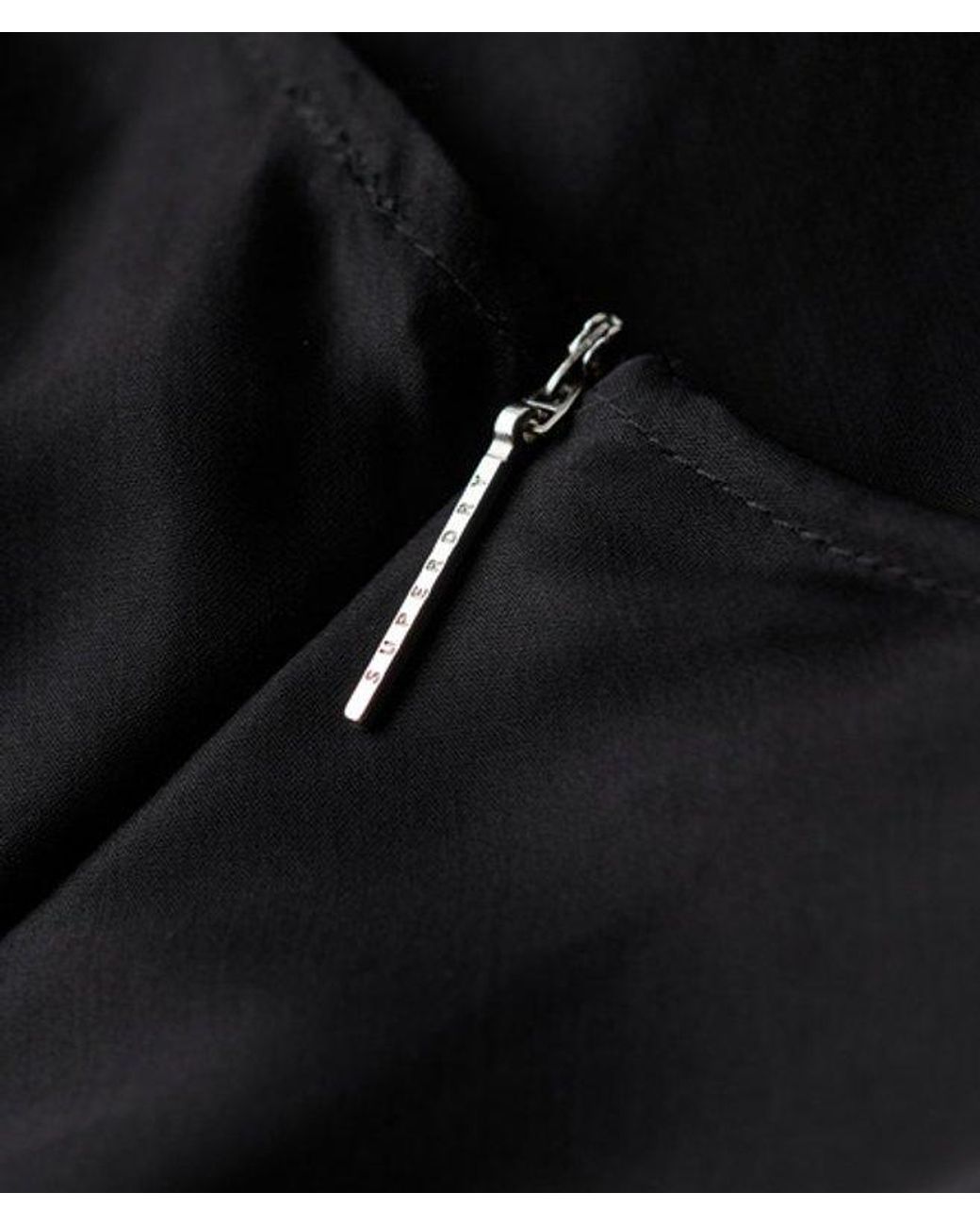 Superdry Black & Co Ladies Satin Racer Mini Dress