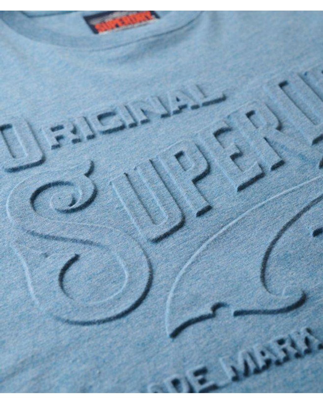 Superdry Blue & Co Workwear Embossed Relaxed T-shirt for men