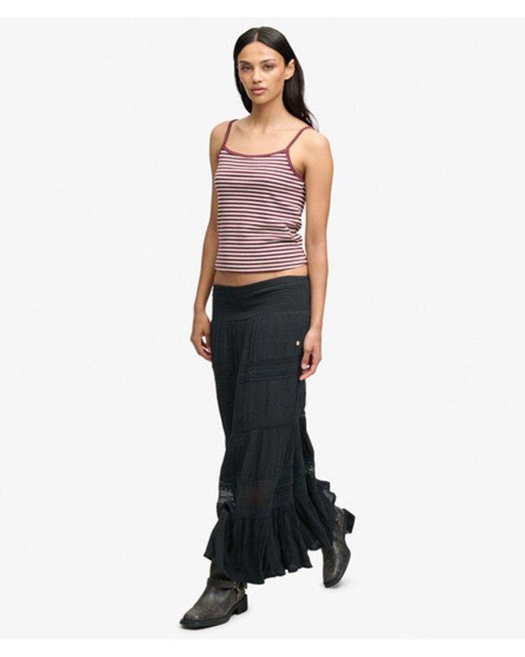 Superdry Black & Co Ibiza Maxi Skirt