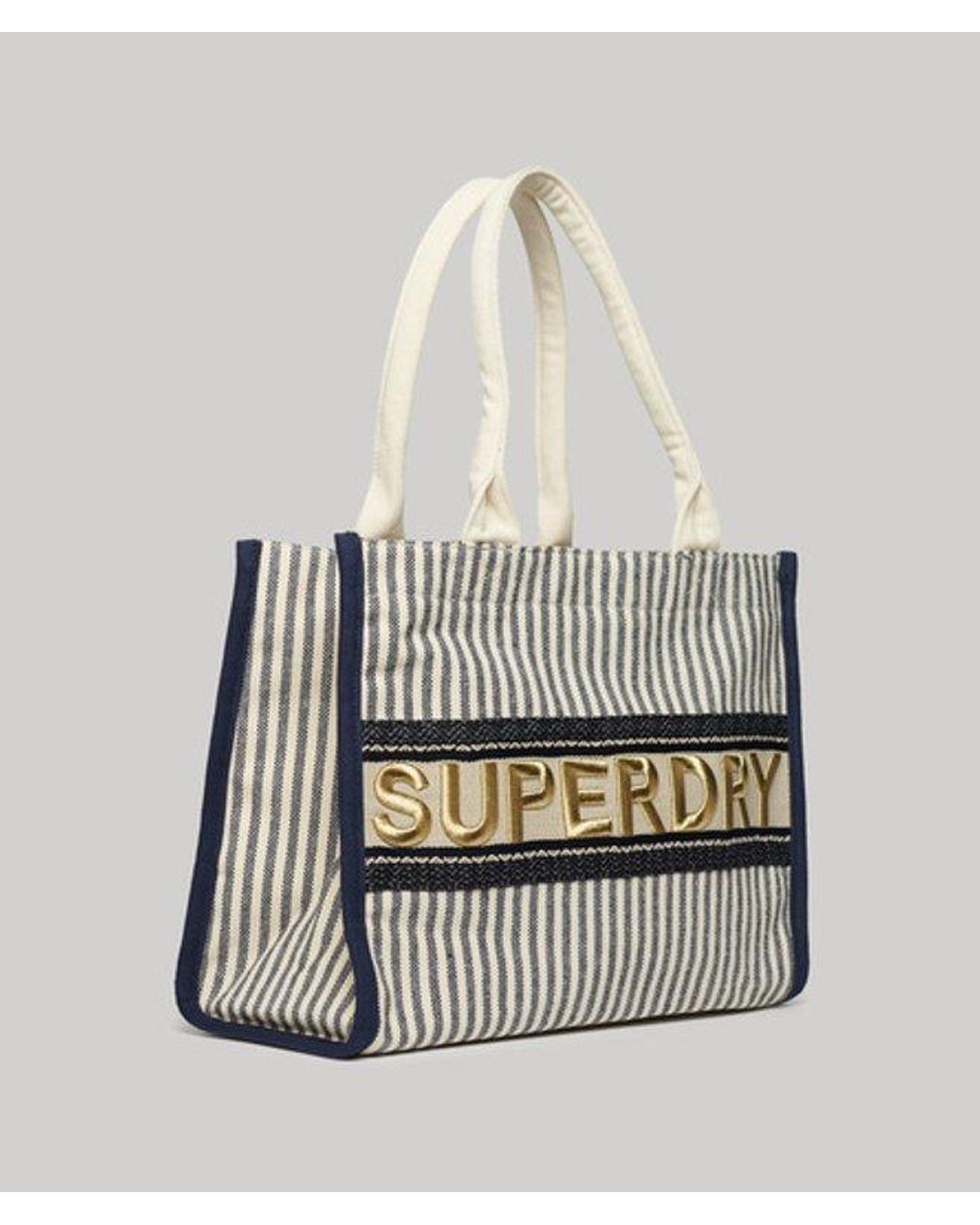 Superdry White & Co Ladies Fully Lined Embroidered Luxe Tote Bag