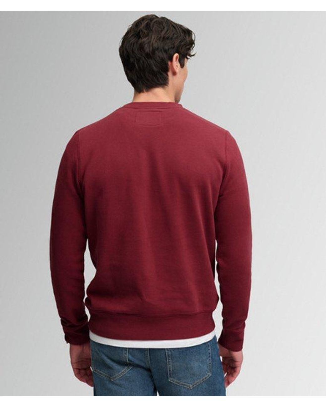 Superdry Red & Co Athletic Applique Relaxed Crew Sweatshirt for men