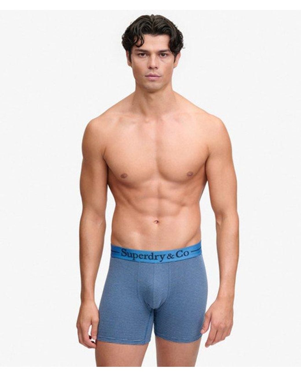 Superdry Blue Co Boxer Triple Pack for men