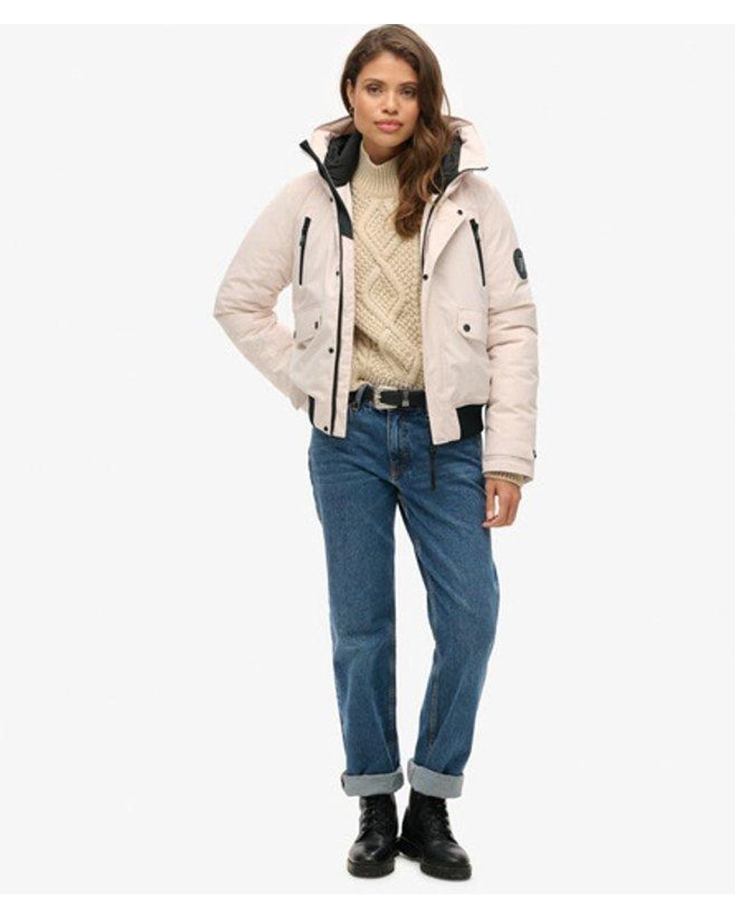 Superdry Natural & Co City Padded Bomber Jacket