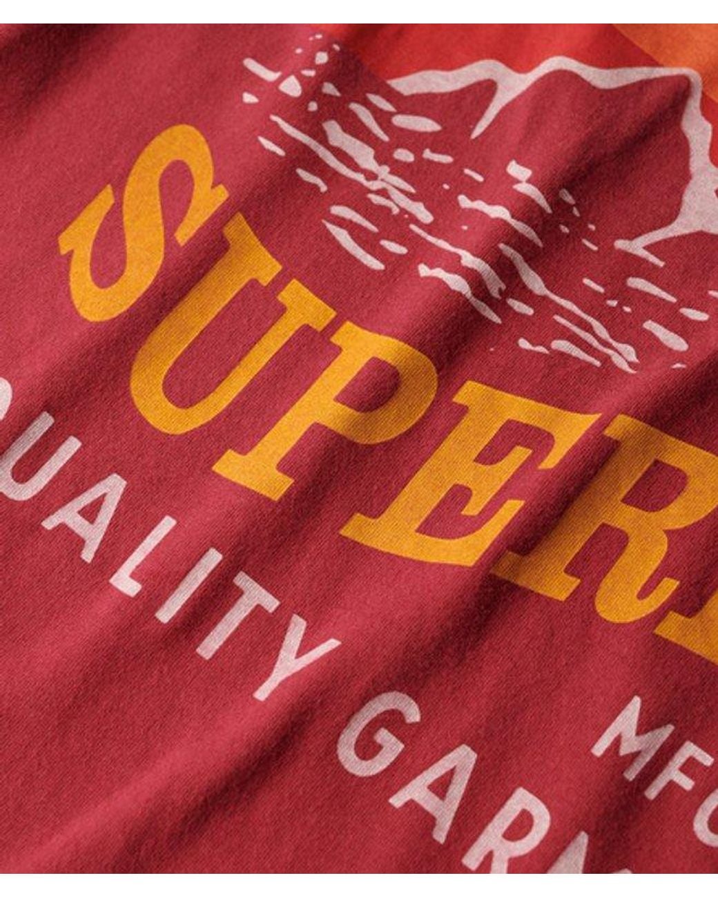 Superdry Red Great Outdoors Relaxed T-Shirt for men