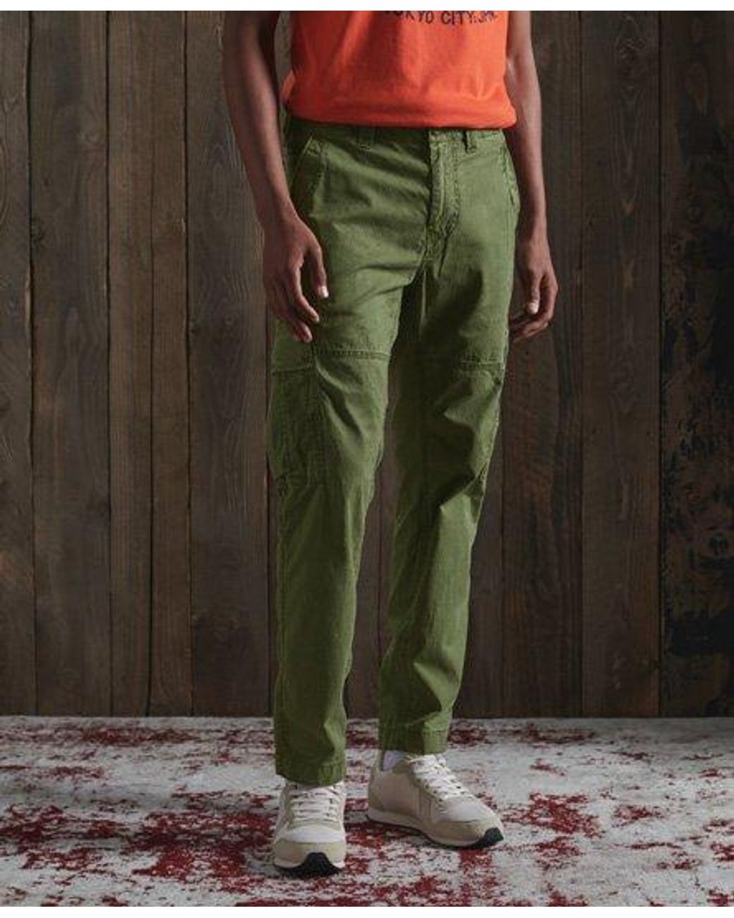 Superdry Core Cargo Trousers in Khaki (Green) for Men - Lyst