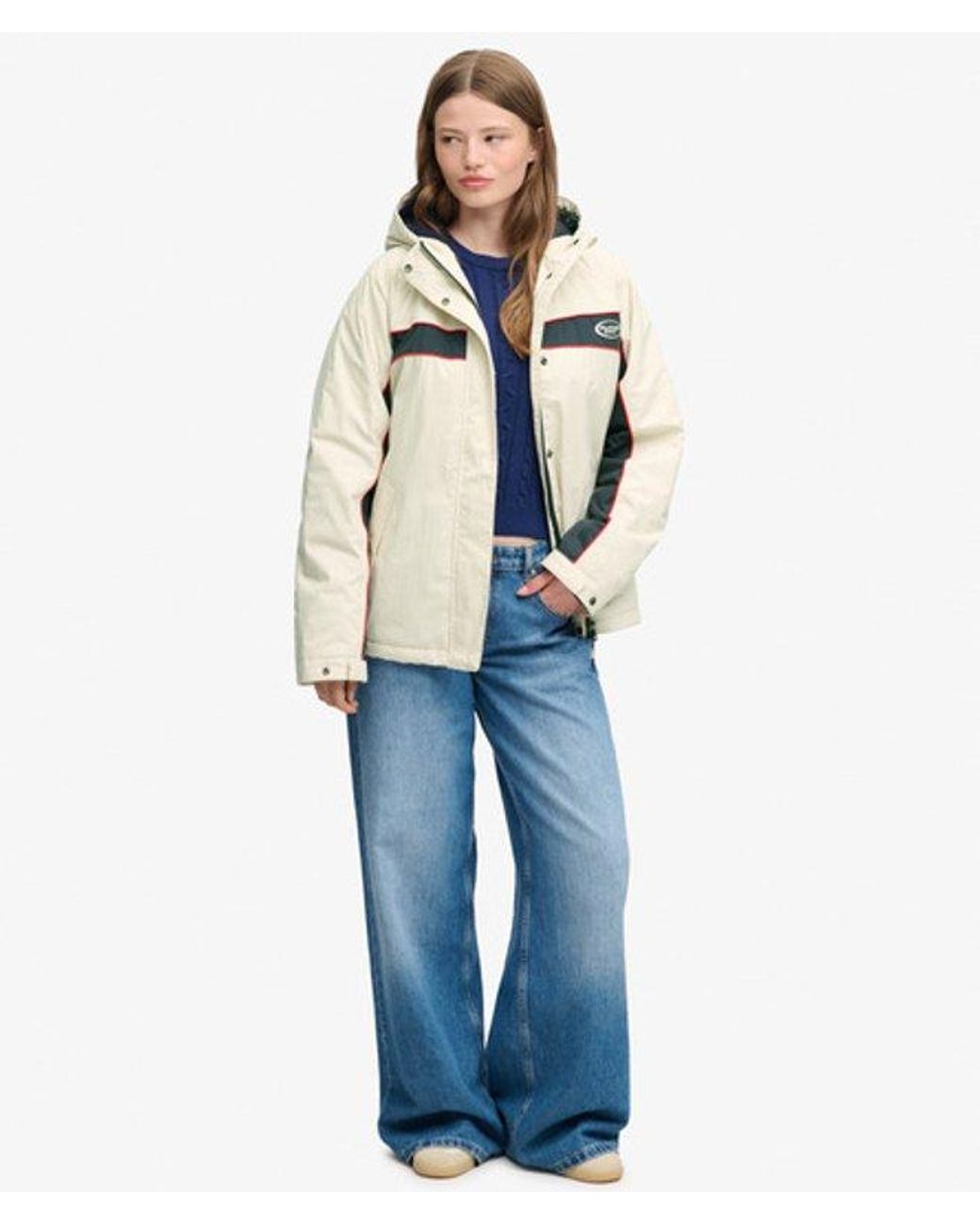 Superdry Blue & Co Vintage Hooded Wind Jacket