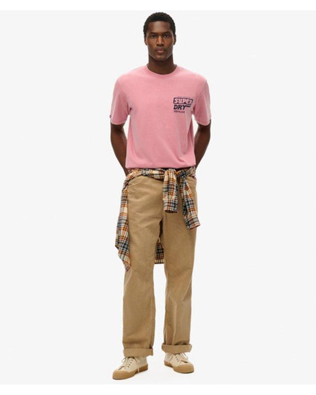 Superdry Pink & Co Trade Tools Loose T-shirt for men