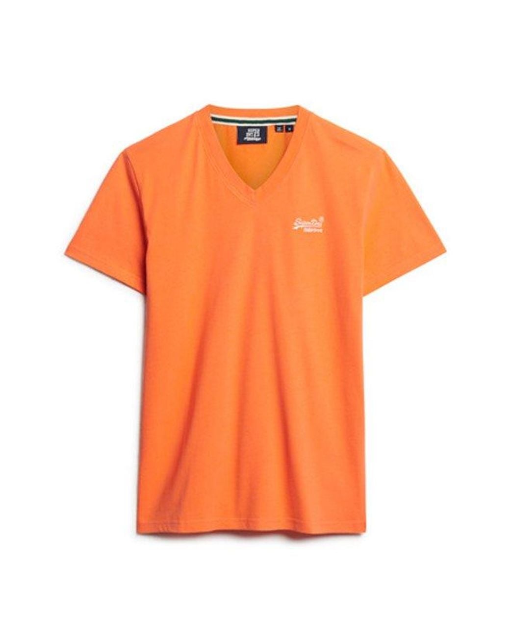 Superdry Orange & Co Organic Cotton Essential Logo V Neck T-shirt for men