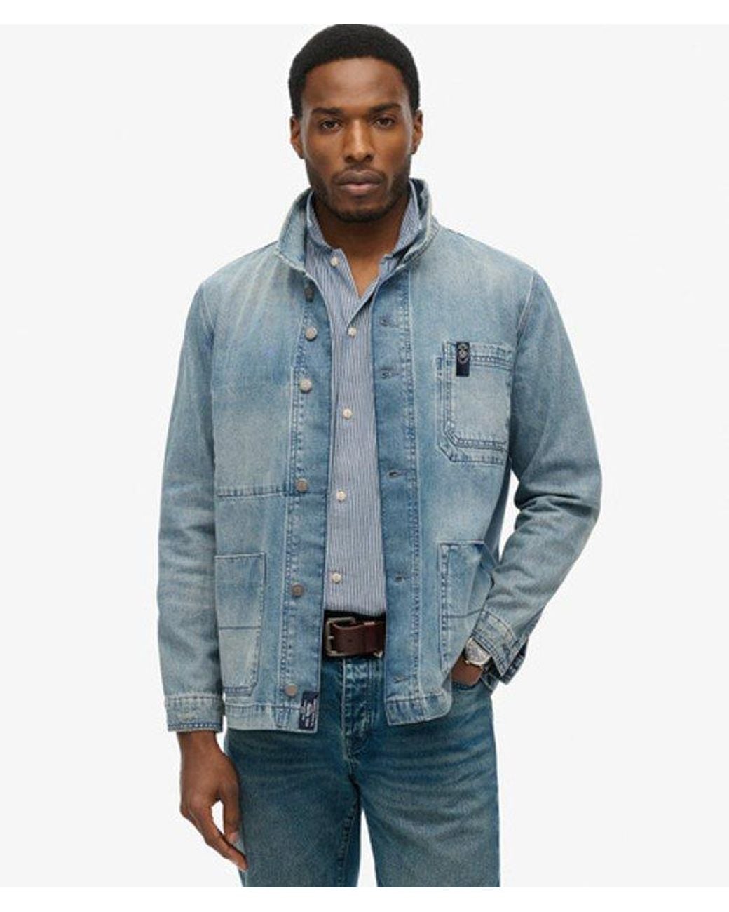 Superdry Blue & Co The Merchant Store - Denim Workwear Jacket for men