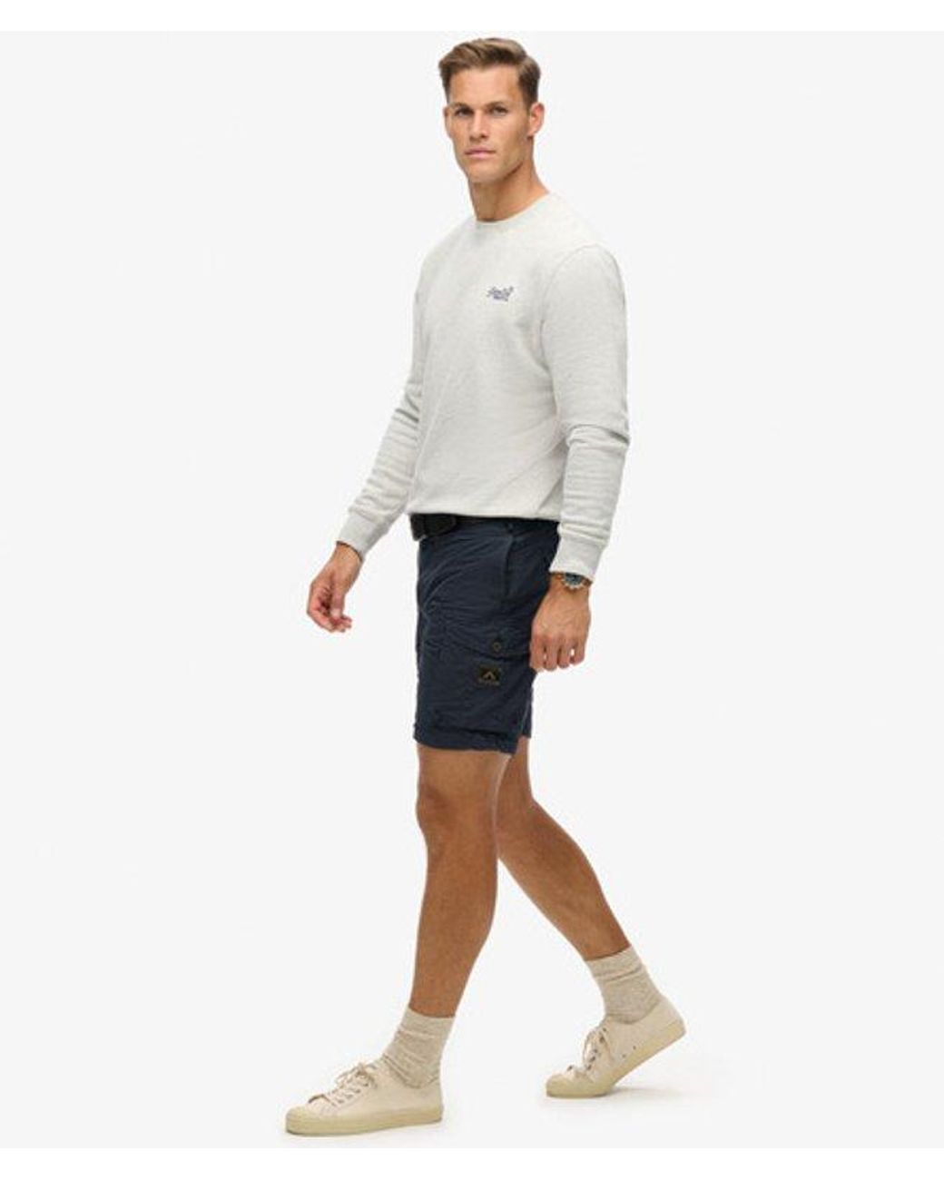 Superdry Blue & Co Parachute Light Shorts for men
