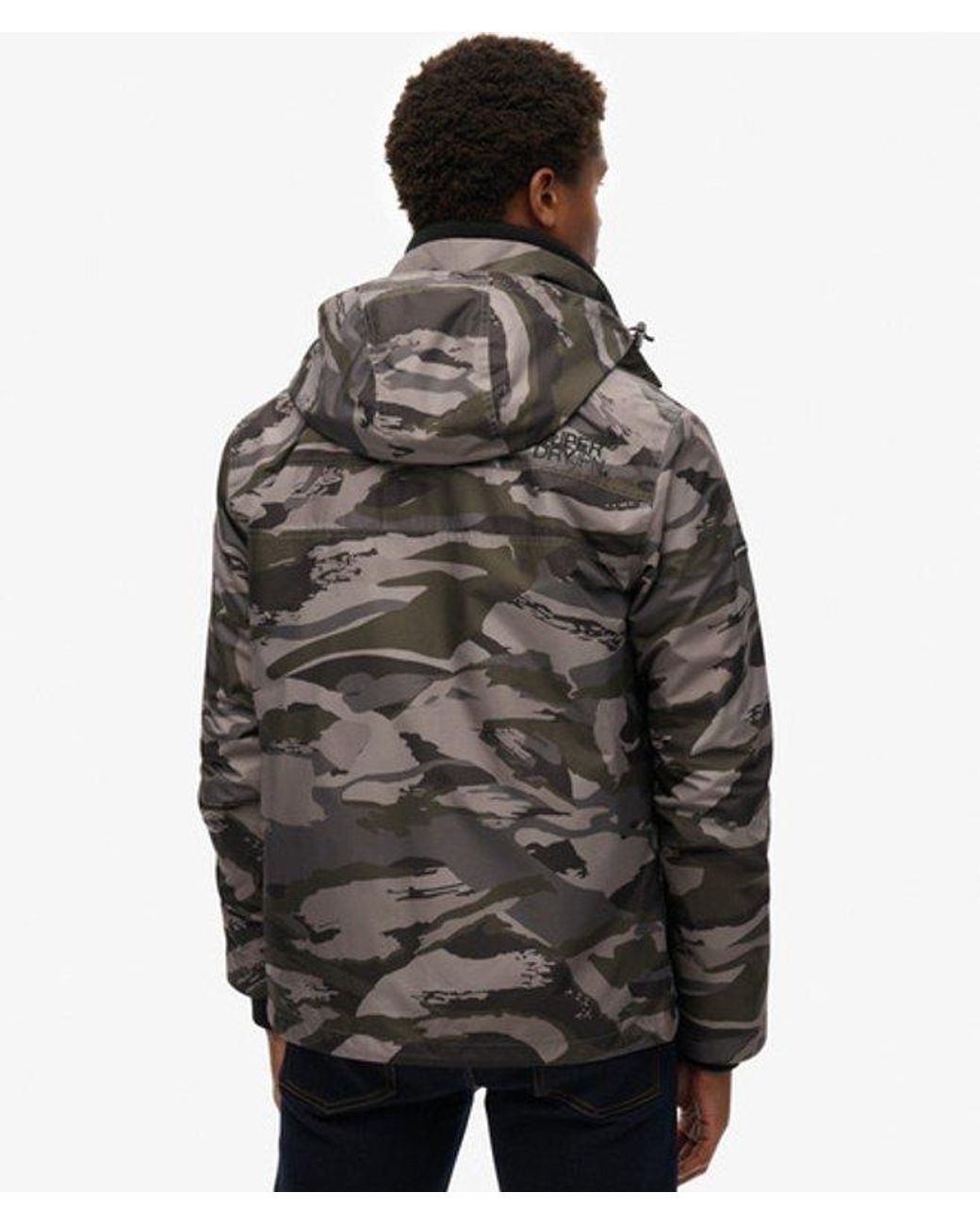 Superdry Black & Co Classic Camo Print Windbreaker Jacket for men