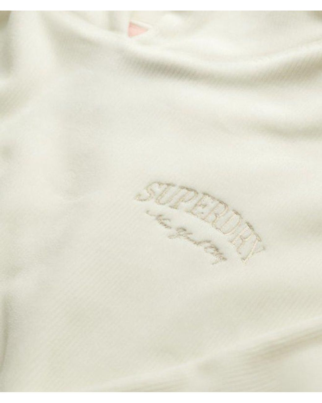 Superdry White & Co Country Club Velour Relaxed Hoodie