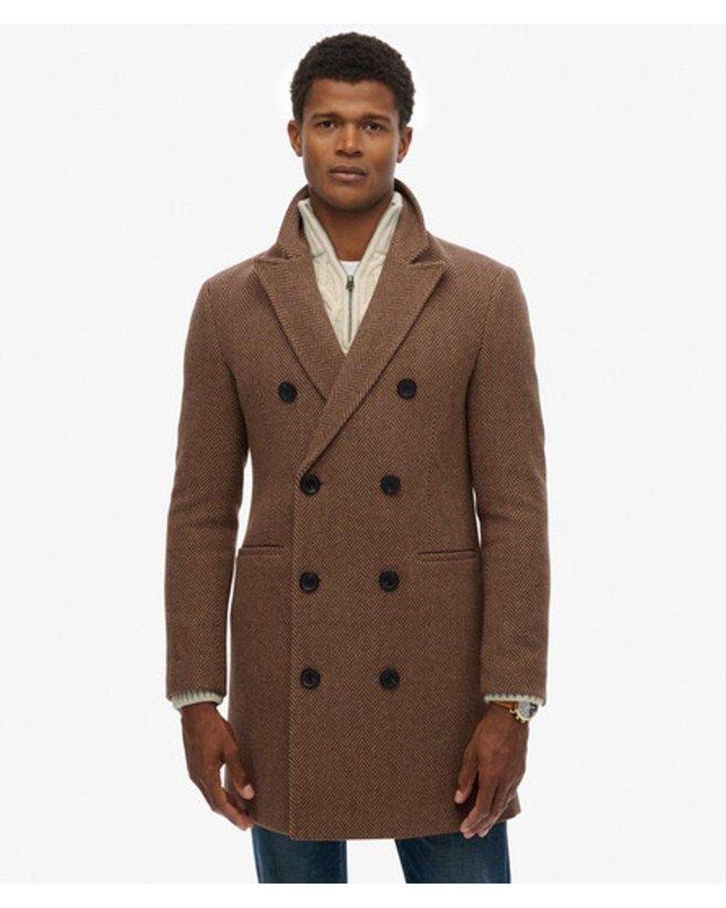 Superdry Brown & Co The Merchant Store - Town Coat for men