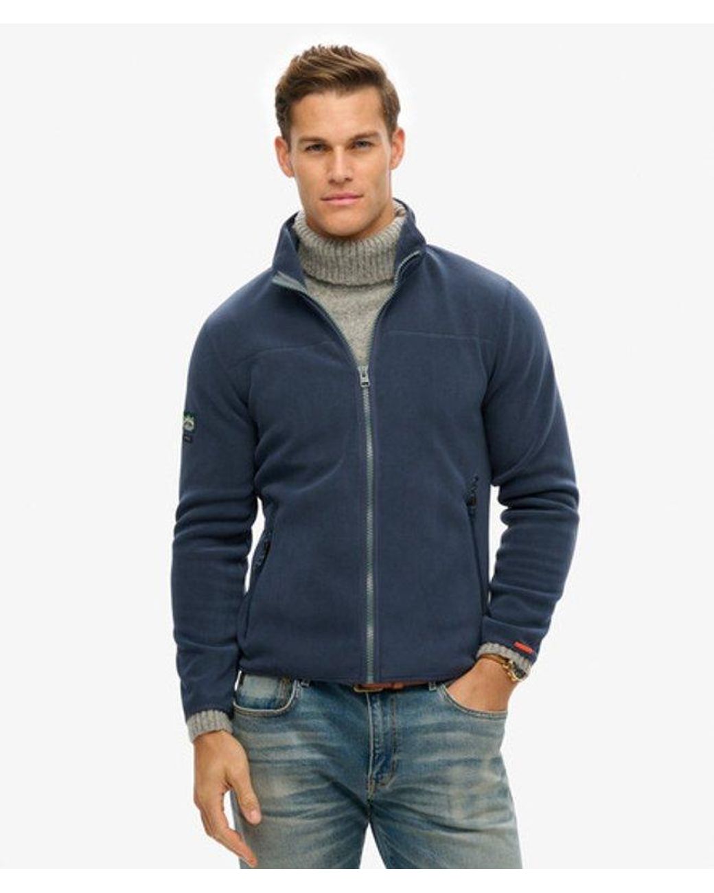 Superdry Blue & Co Active Full Zip Fleece for men
