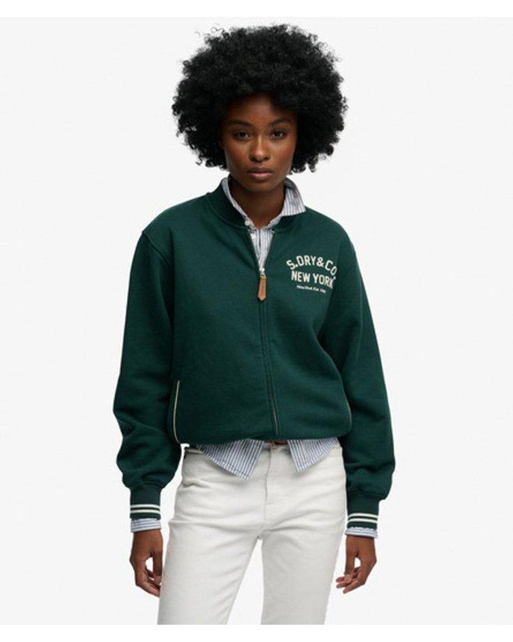 Superdry Green & Co Country Club Jersey Bomber