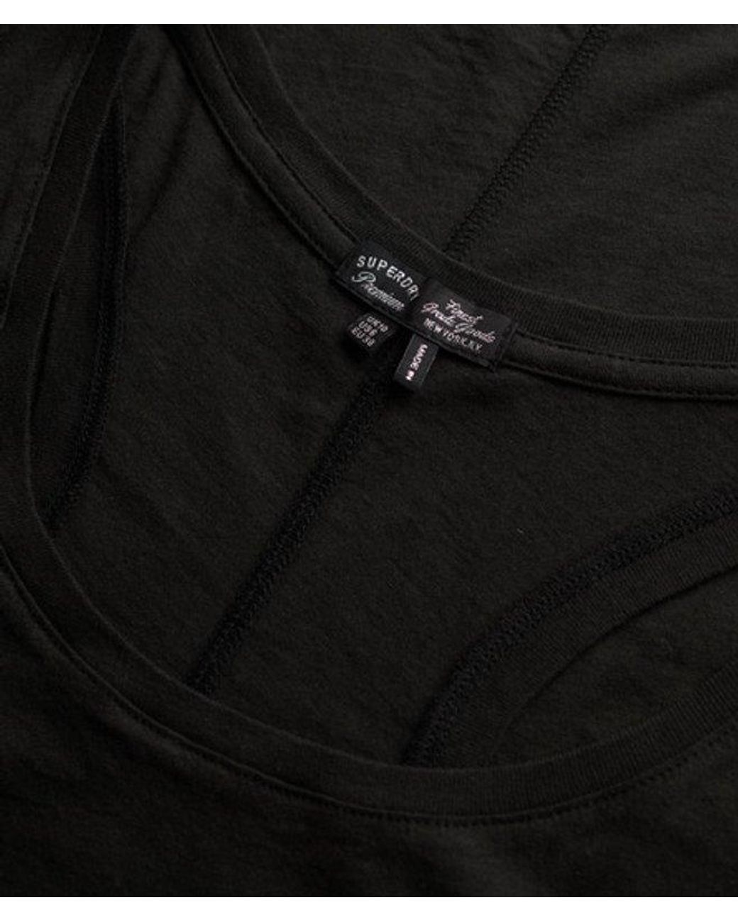 Superdry Black & Co Studios Lightweight Racer Vest Top