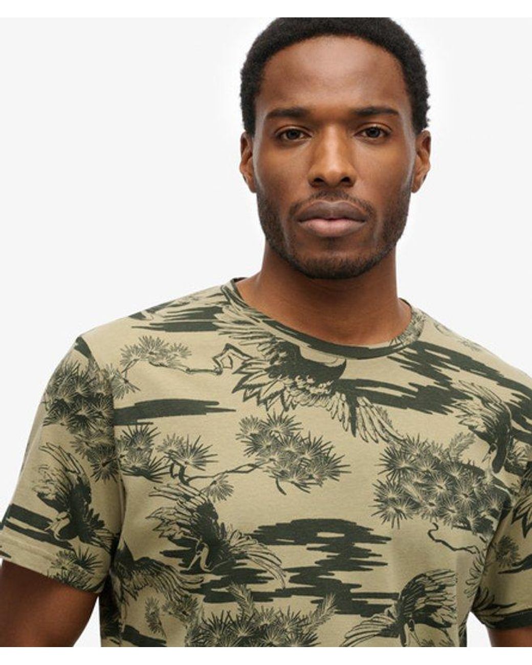 Superdry Green & Co Classic Essential Printed T-shirt for men