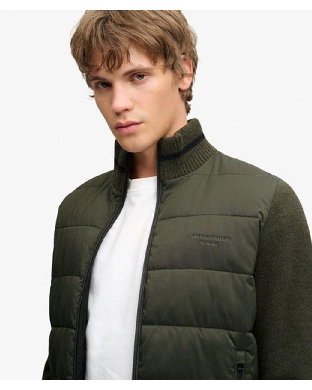 Superdry Green & Co Slalom Hybrid Jacket for men
