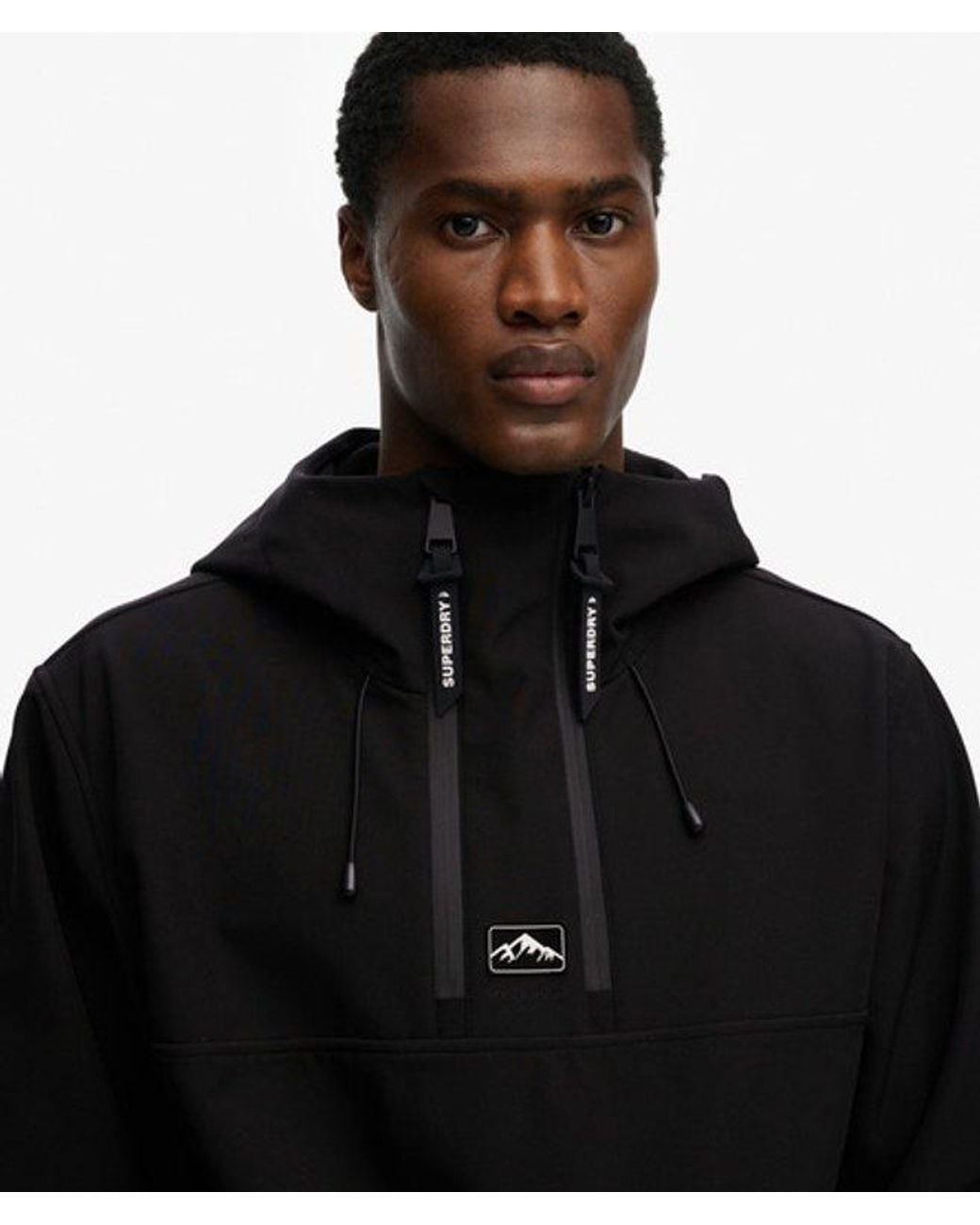 Superdry Black & Co Freestyle Softshell Ski Hoodie