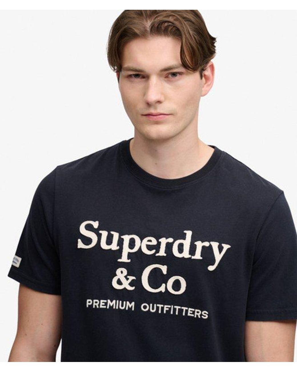 Superdry Black & Co Company Logo Relaxed T-shirt for men