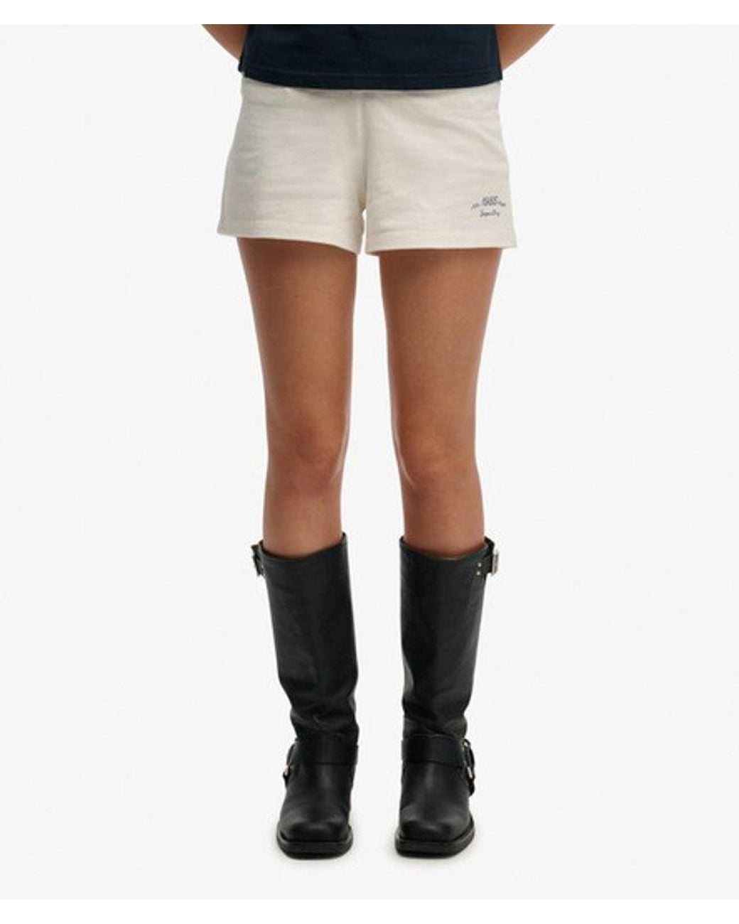 Superdry White & Co Athletic Essentials Jersey Script Shorts