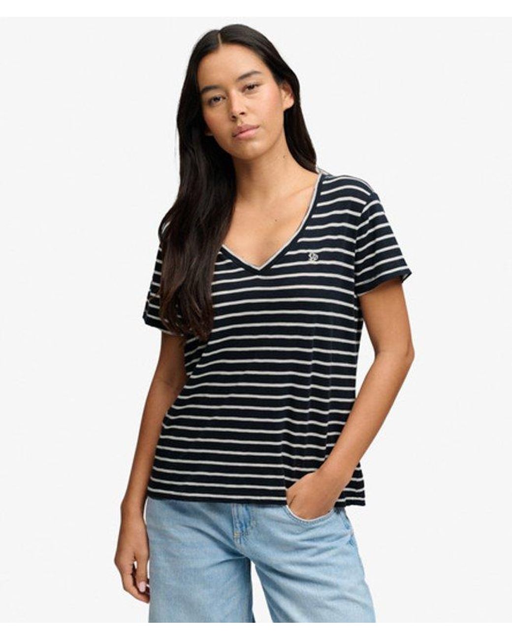 Superdry Black & Co Studios Slub Embroidered T-shirt