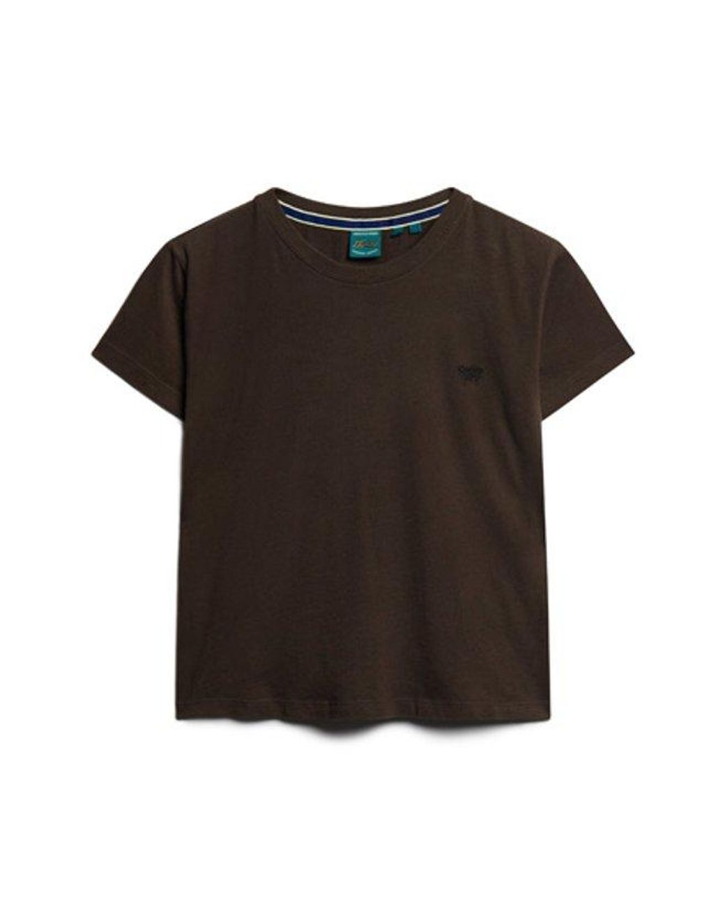 Superdry Brown & Co Essential Logo Fitted T-shirt