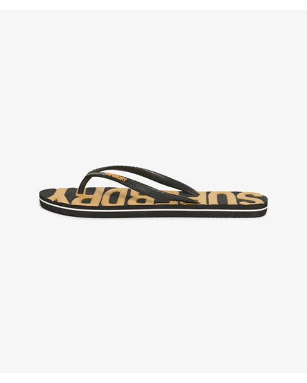 Superdry Black & Co Vintage Vegan Flip Flops