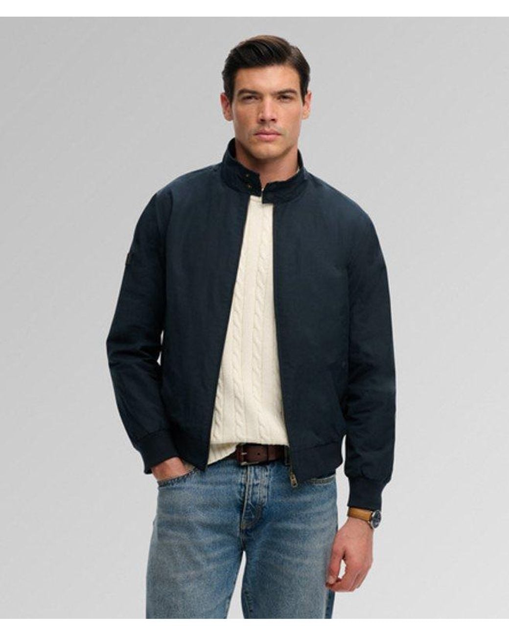 Superdry Blue & Co Classic Harrington Jacket for men