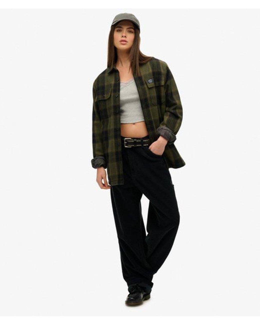 Superdry Athletic Essentials Cami Top Slanke Pasvorm in het Gray