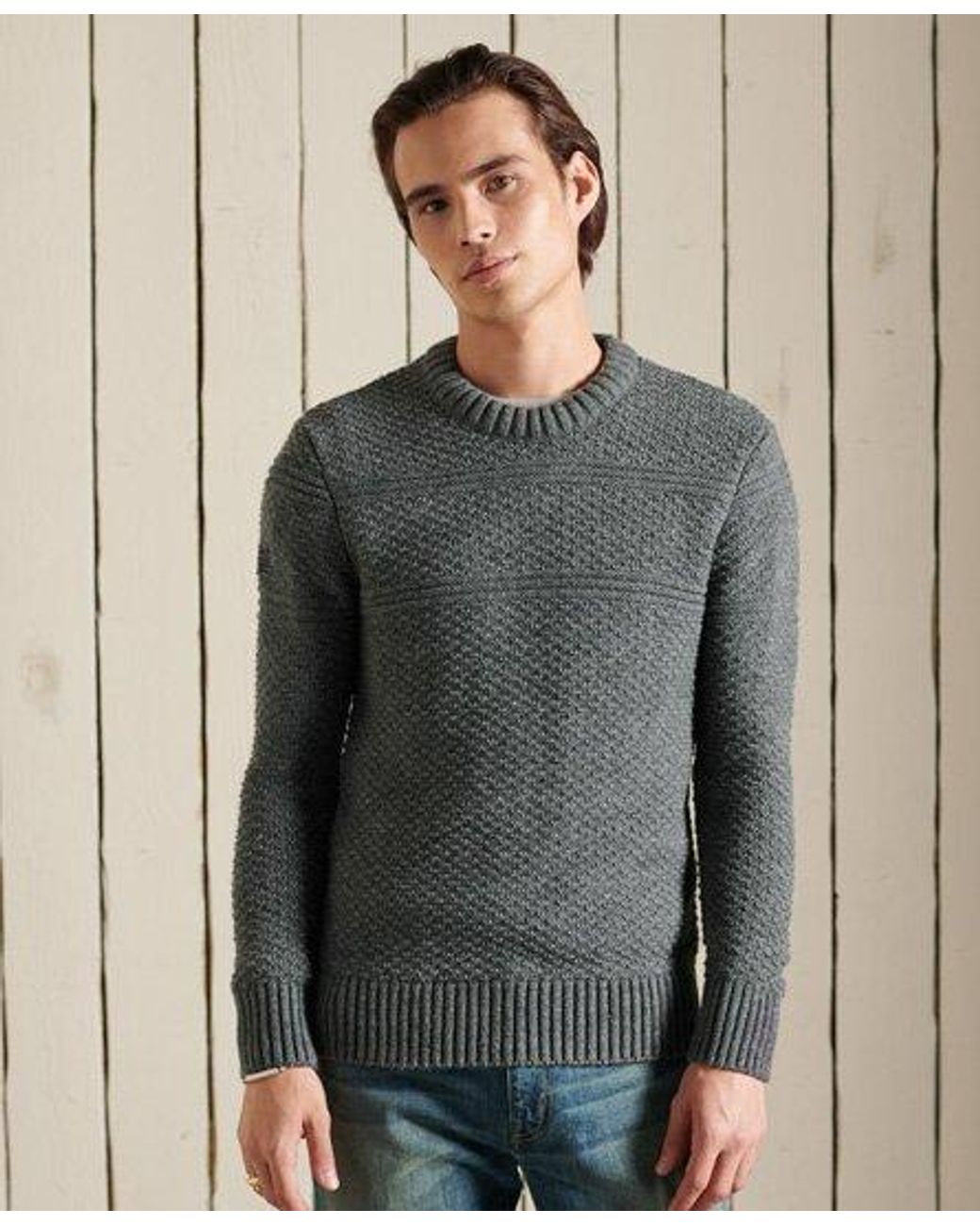 superdry jacob cable crew