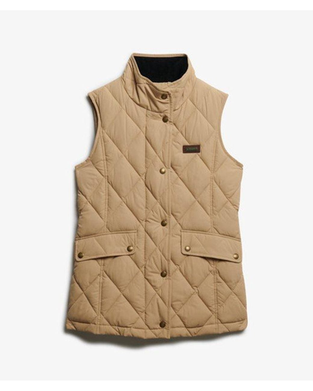 Superdry Natural & Co Cord Trimmed Liner Gilet