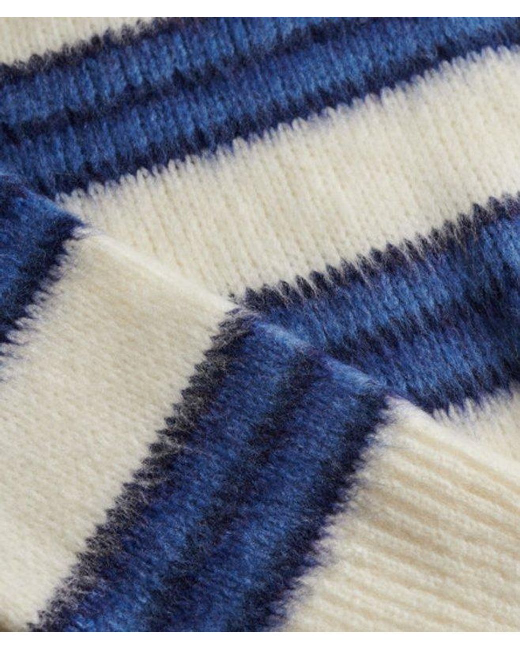 Superdry Blue & Co Slouchy Brushed Stripe Knit Jumper