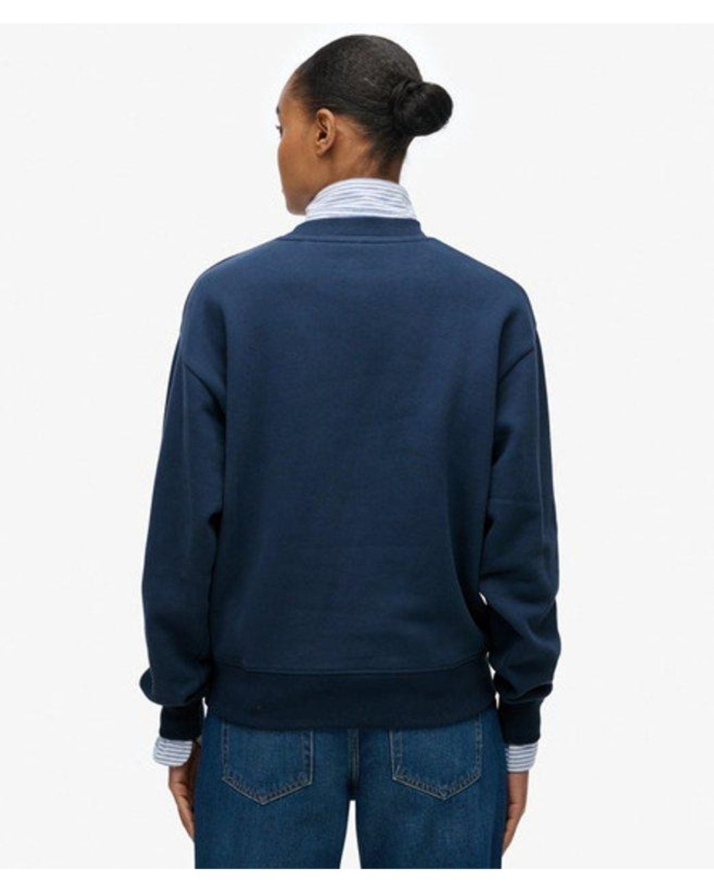 Superdry Essential Logo Sweatshirt in het Blue
