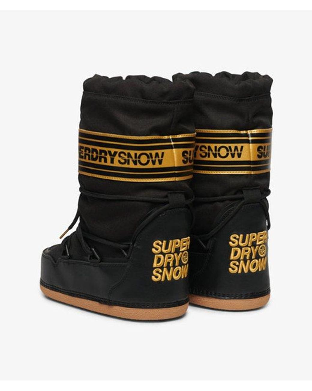 Superdry Black Snow Boots