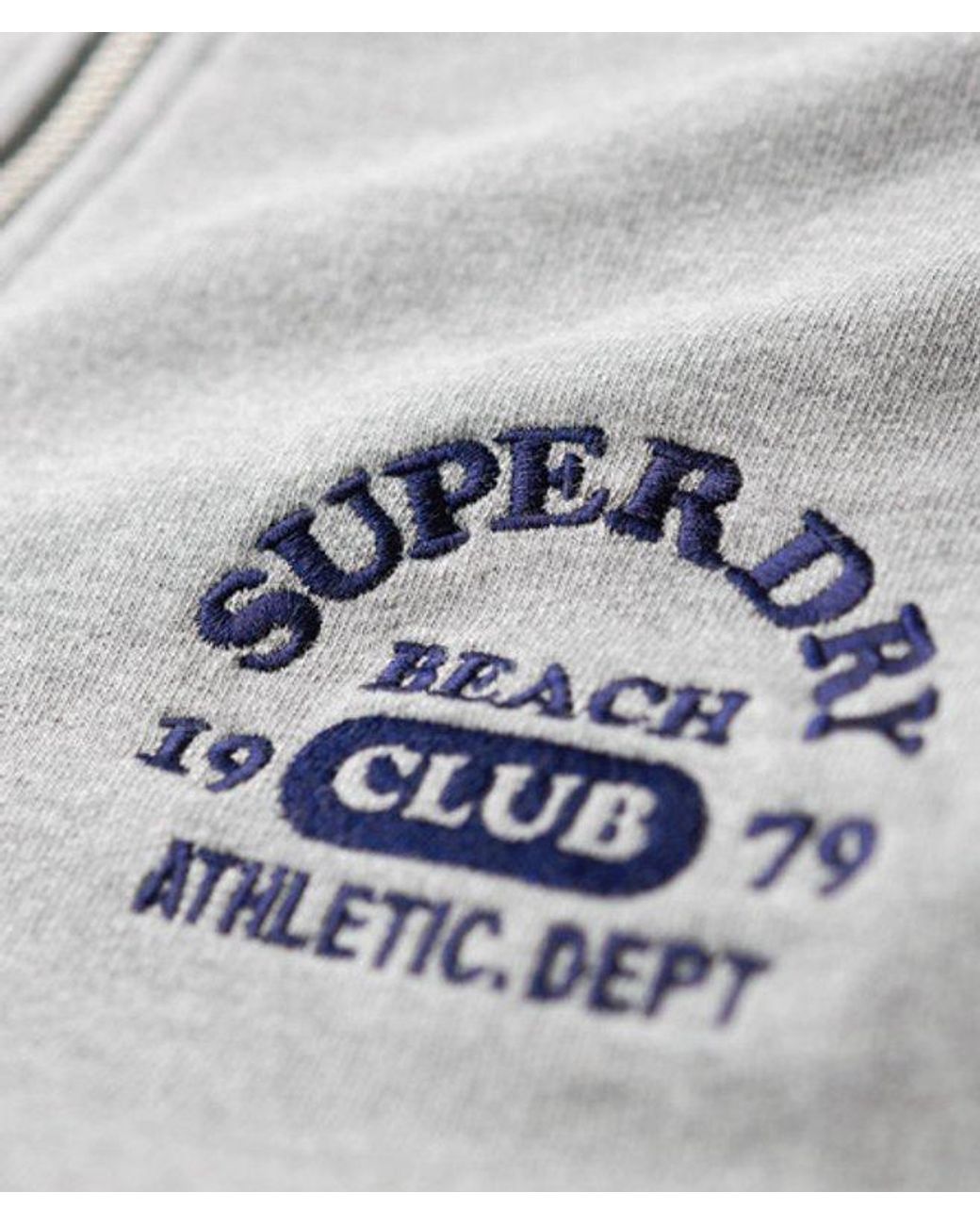 Superdry Gray & Co Athletic Essentials Half Zip Sweatshirt